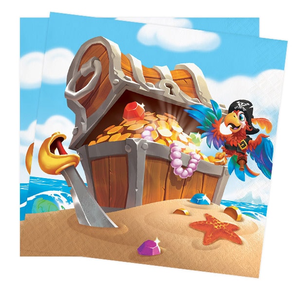 Pirates Treasure - Servetit 16 kpl