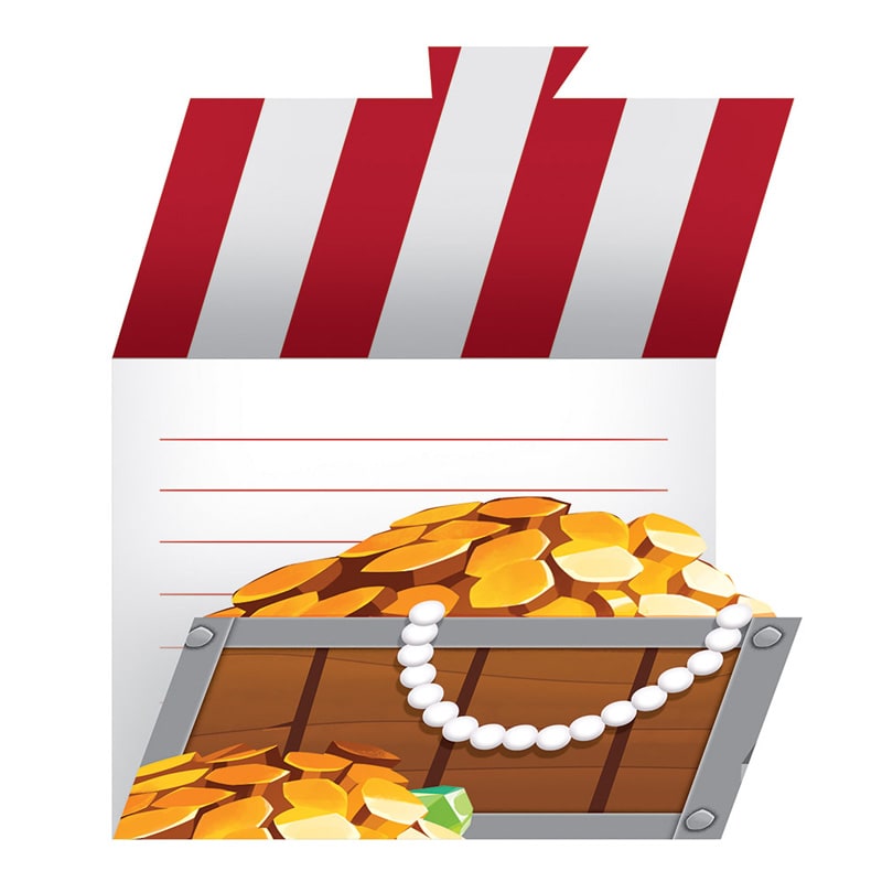 Pirates Treasure - Kutsukortit 8 kpl