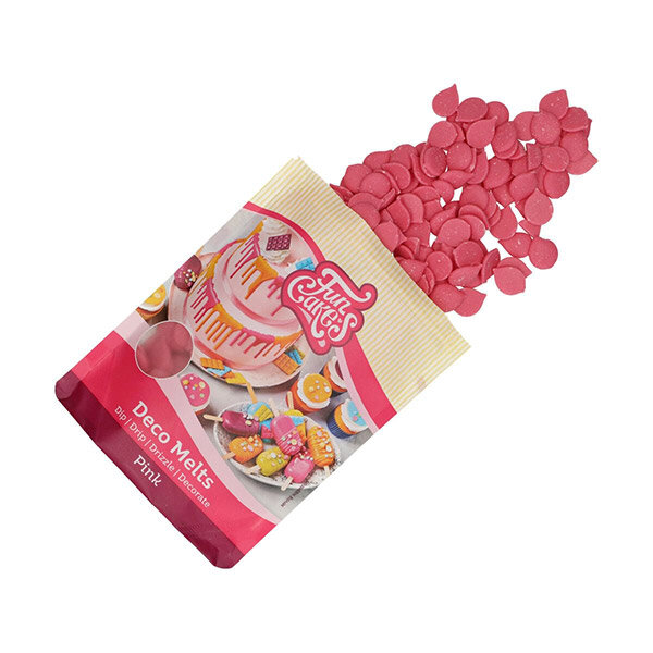 FunCakes - Deco Melts Vaaleanpunainen 250 grammaa