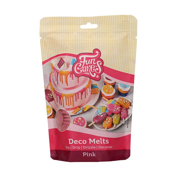 FunCakes - Deco Melts Vaaleanpunainen 250 grammaa