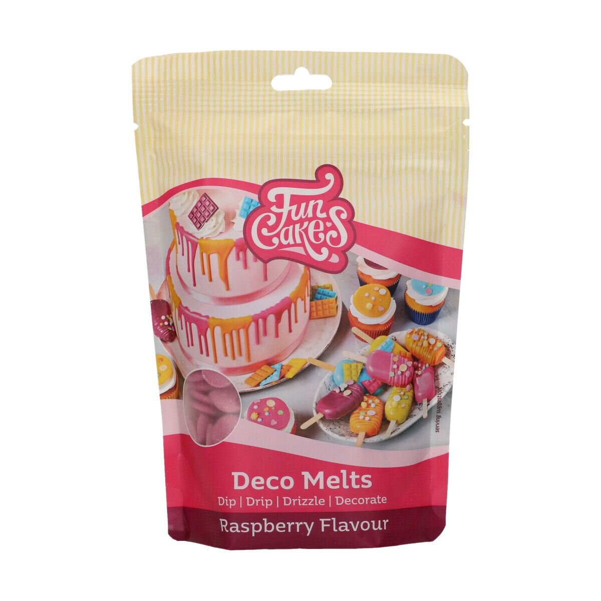 FunCakes - Deco Melts Vadelma 250 grammaa