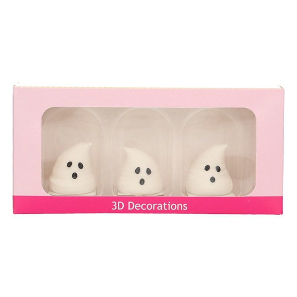 Sokerikoristeet, 3D kummitukset 3 kpl