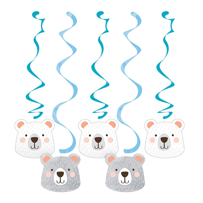 Birthday Bear - Riippuvat Swirl-koristeet