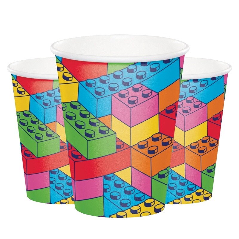 Block Party - Pahvimukit 8 kpl