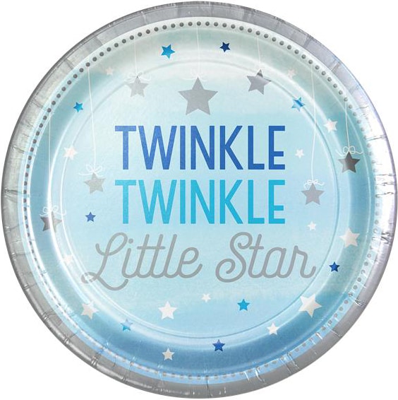 Twinkle Little Star Sininen - Lautaset 8 kpl