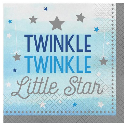 Twinkle Little Star Sininen, Servetit 16 kpl