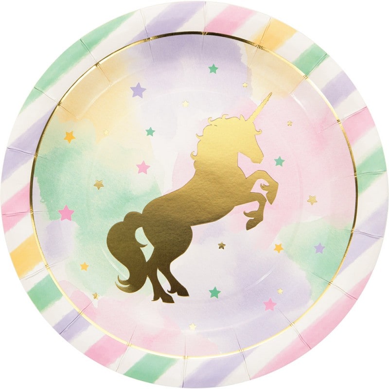 Unicorn Sparkle - Lautaset 8 kpl