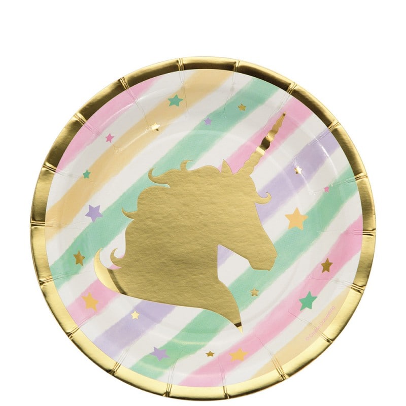 Unicorn Sparkle - Lautaset 18 cm 8 kpl