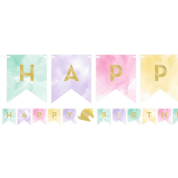 Unicorn Sparkle - Viirinauha Happy Birthday
