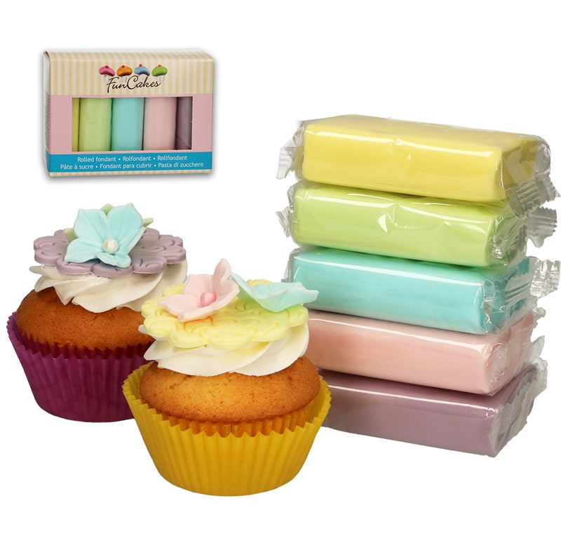 FunCakes - Sokerimassa Pastellisävyt 500 grammaa
