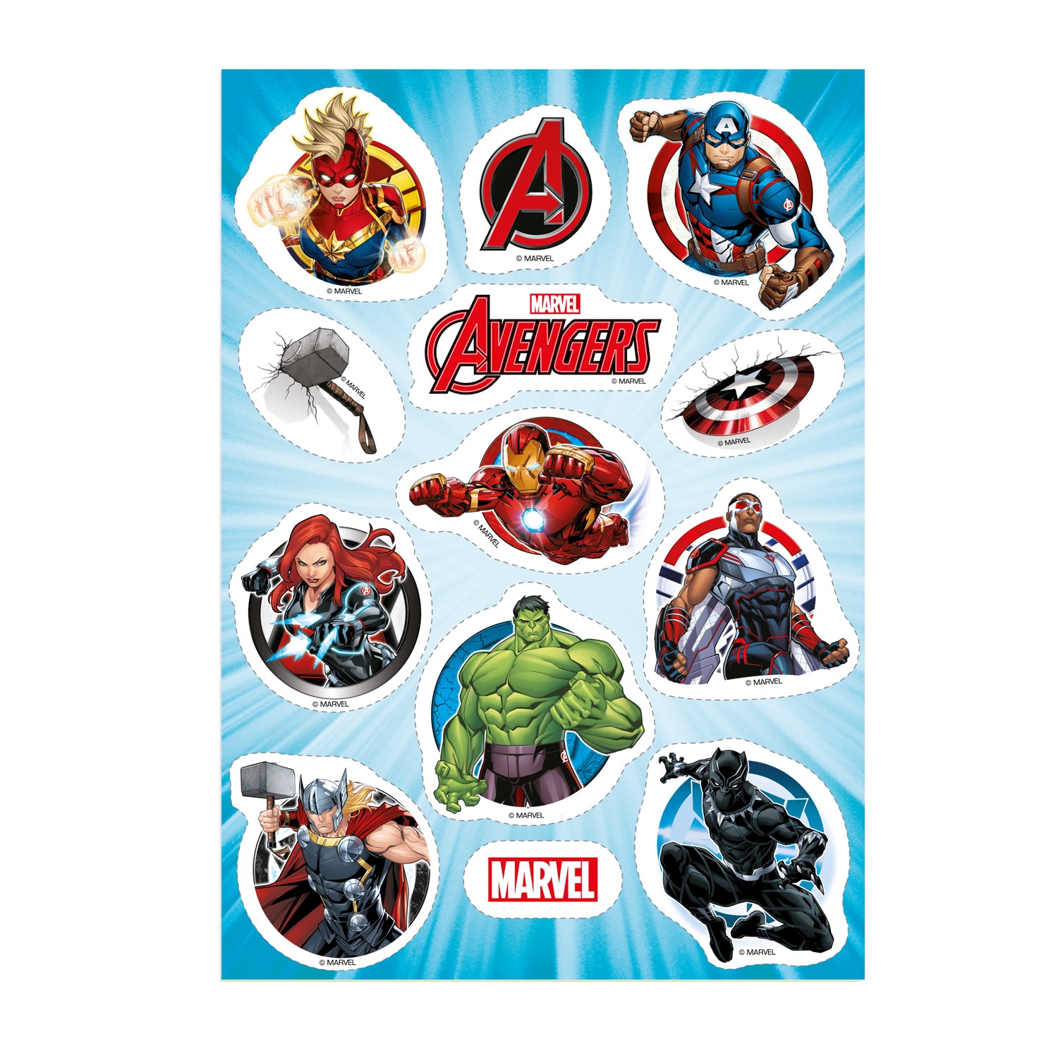 Avengers, Sokerittomat kakkukoristeet 13-pakkaus