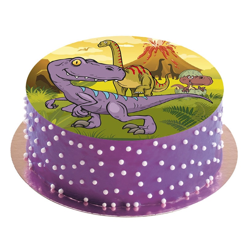 Kakkukuva Dinosaurus - Sokerimassa 20 cm