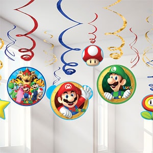 Super Mario - Riippuvat Swirl-koristeet