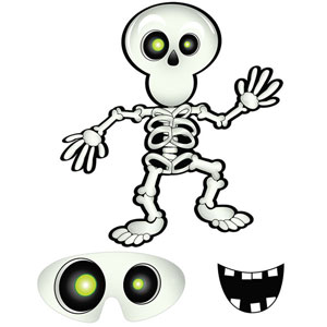 Juhlapeli Halloween (luuranko)