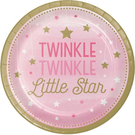 Twinkle Little Star Pinkki, Lautaset 8 kpl