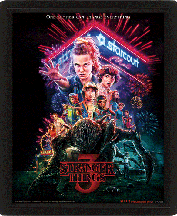 Stranger Things 3D Canvas-taulu Summer of 85