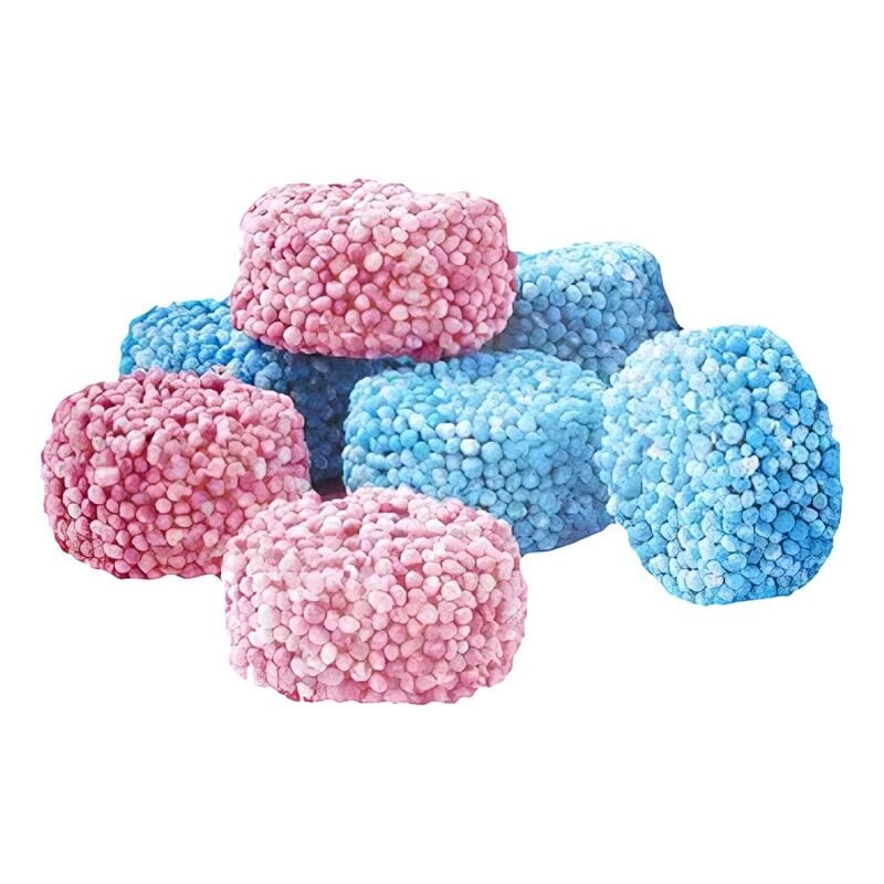 Jelly Buttons Vaaleanpunaiset & Siniset rintamerkit 2 kg