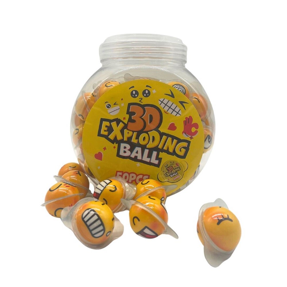 Smiley 3D Viinikumi täytteellä 50 kpl