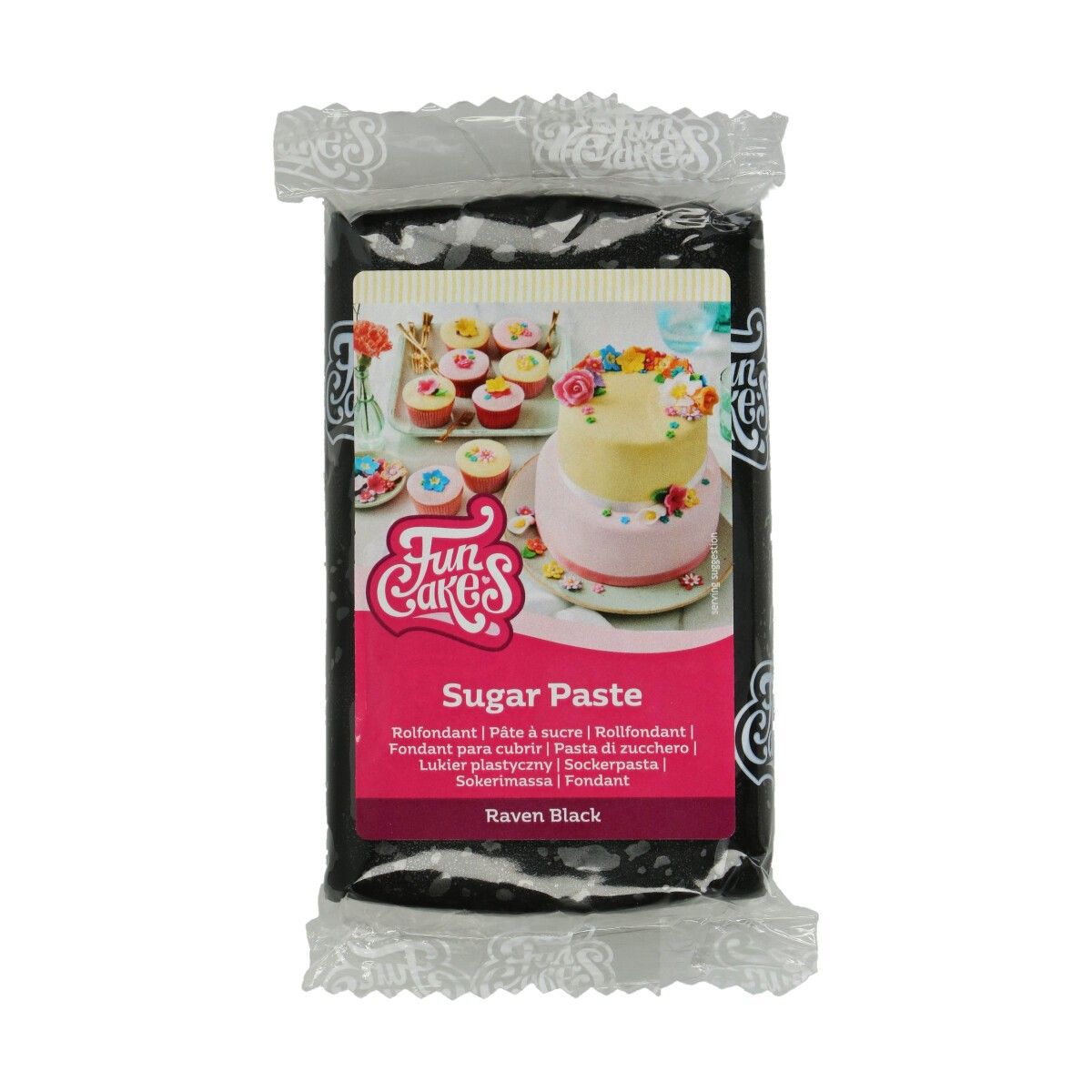 FunCakes - Sokerimassa Musta 250 grammaa