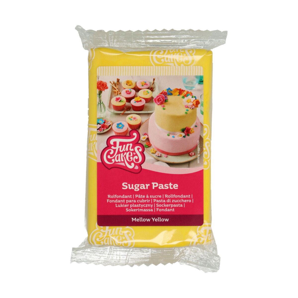 FunCakes - Sokerimassa Keltainen 250 grammaa