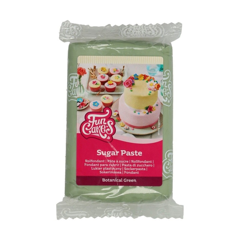 FunCakes - Sokerimassa Botaninen Vihreä 250 grammaa
