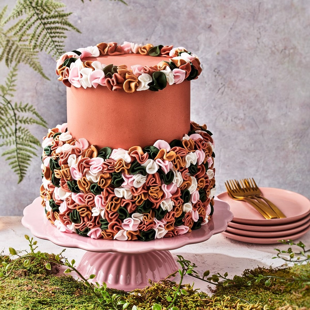 FunCakes - Sokerimassa Kimalteleva Ruusukulta 250 grammaa