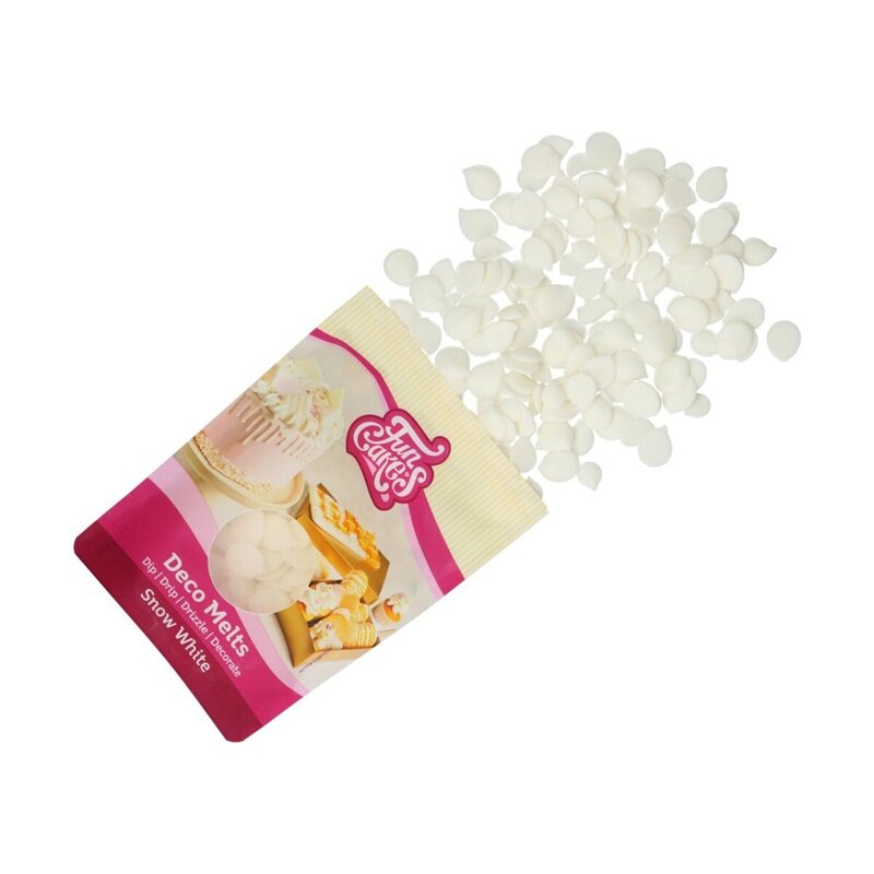 FunCakes - Deco Melts Lumivalkoinen 250 grammaa