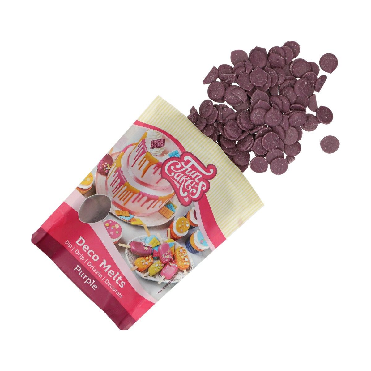 FunCakes - Deco Melts Violetti 250 grammaa