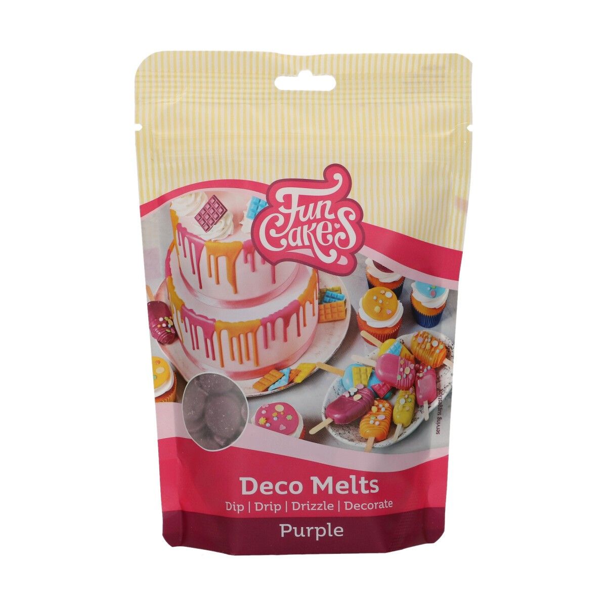 FunCakes - Deco Melts Violetti 250 grammaa