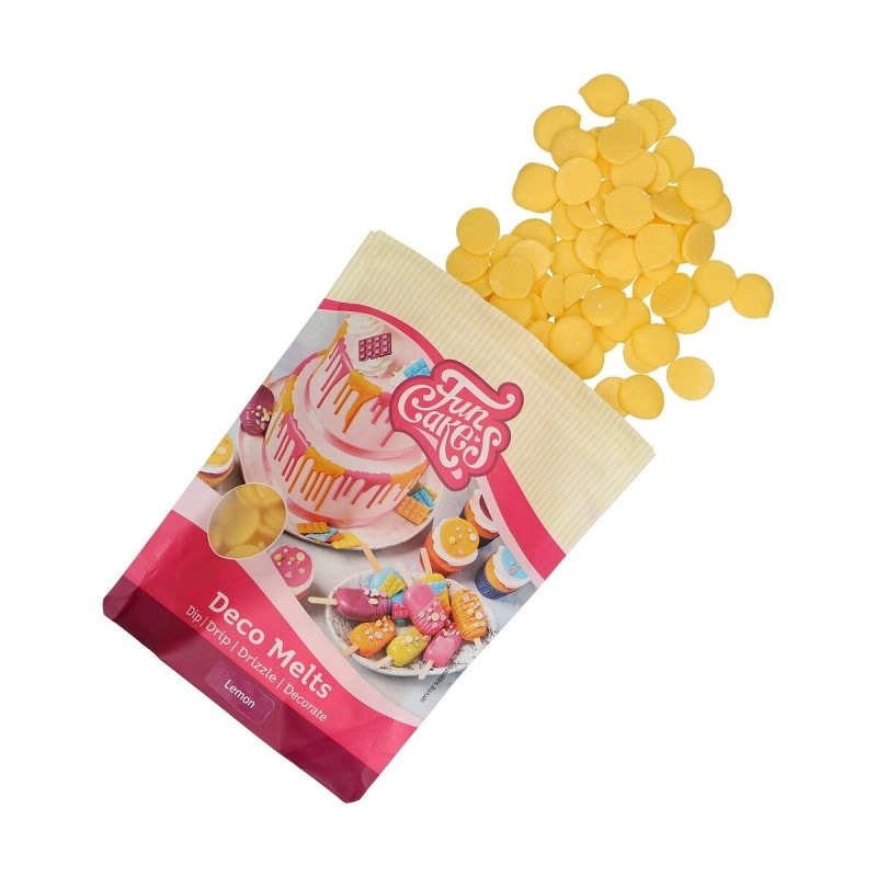 FunCakes - Deco Melts Lemon 250 grammaa
