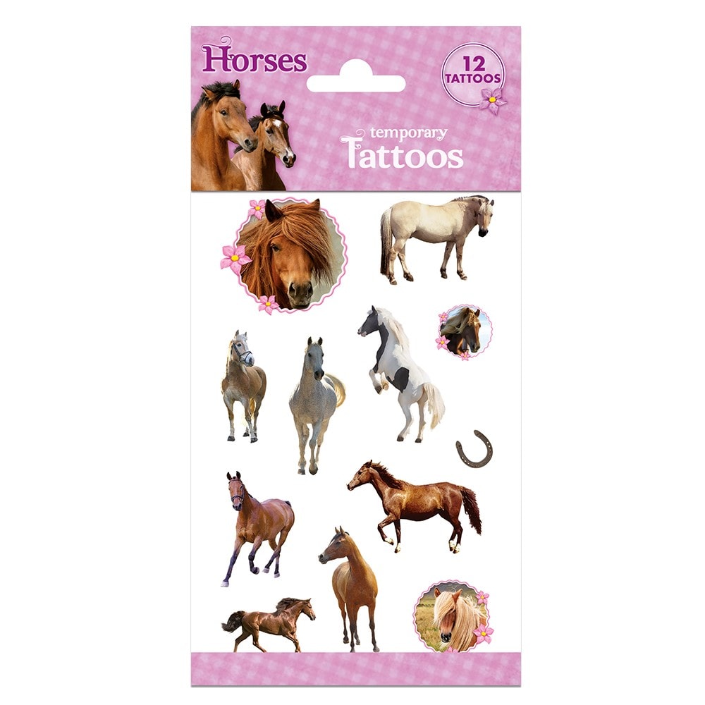 Hevoset - Lasten tatuoinnit 12 kpl