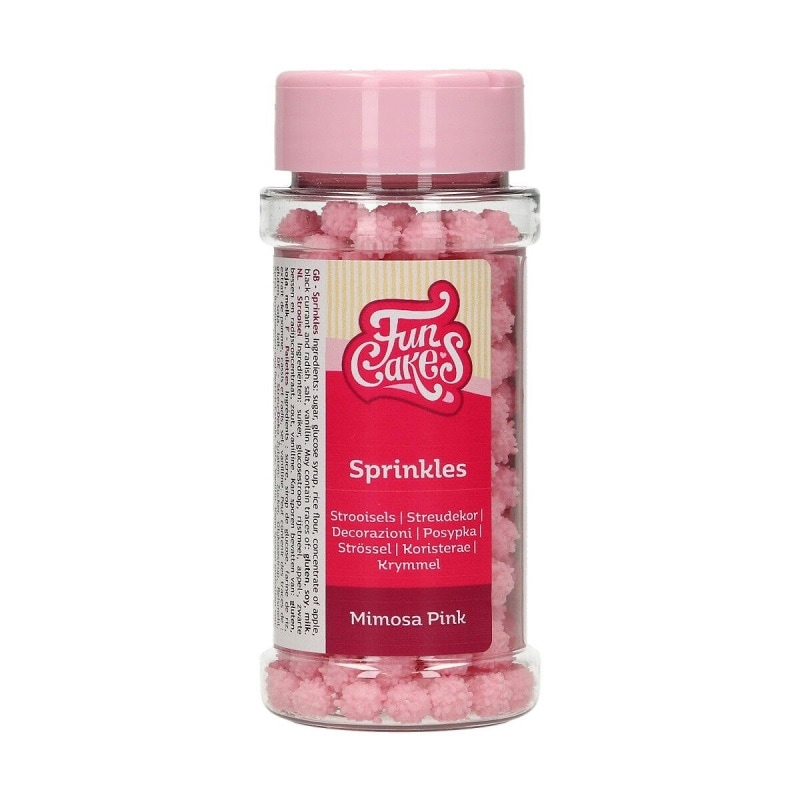FunCakes - Strösseli Mimosa Vaaleanpunainen 45 grammaa