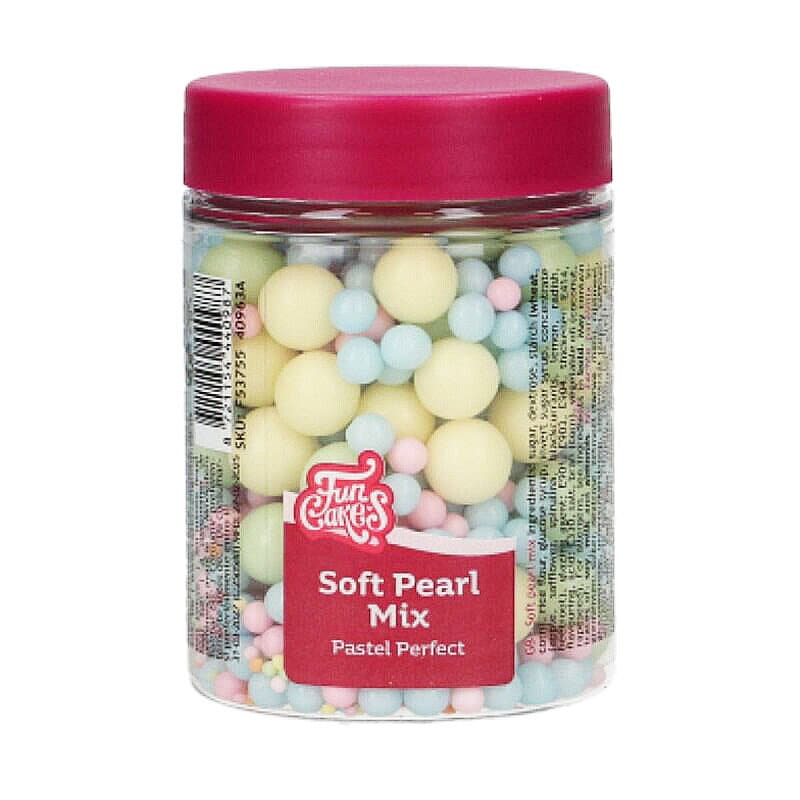 FunCakes Soft Pearls Pastelli Mix 80 grammaa