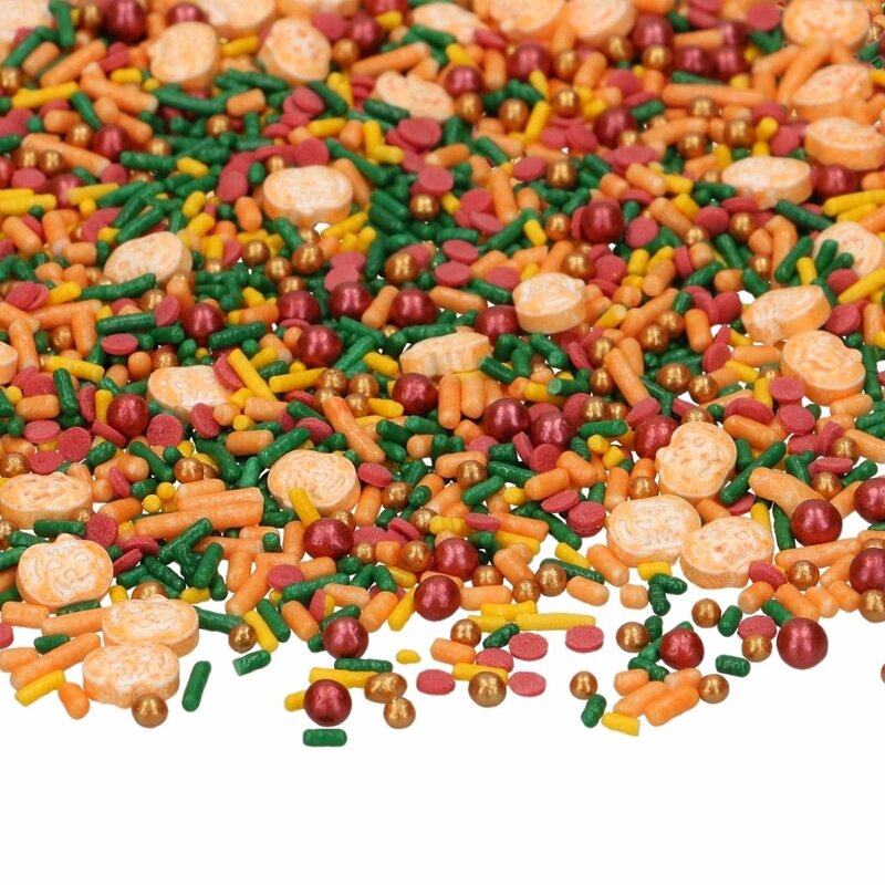 FunCakes Halloween-strösseli Pumpkin Glow 70 grammaa
