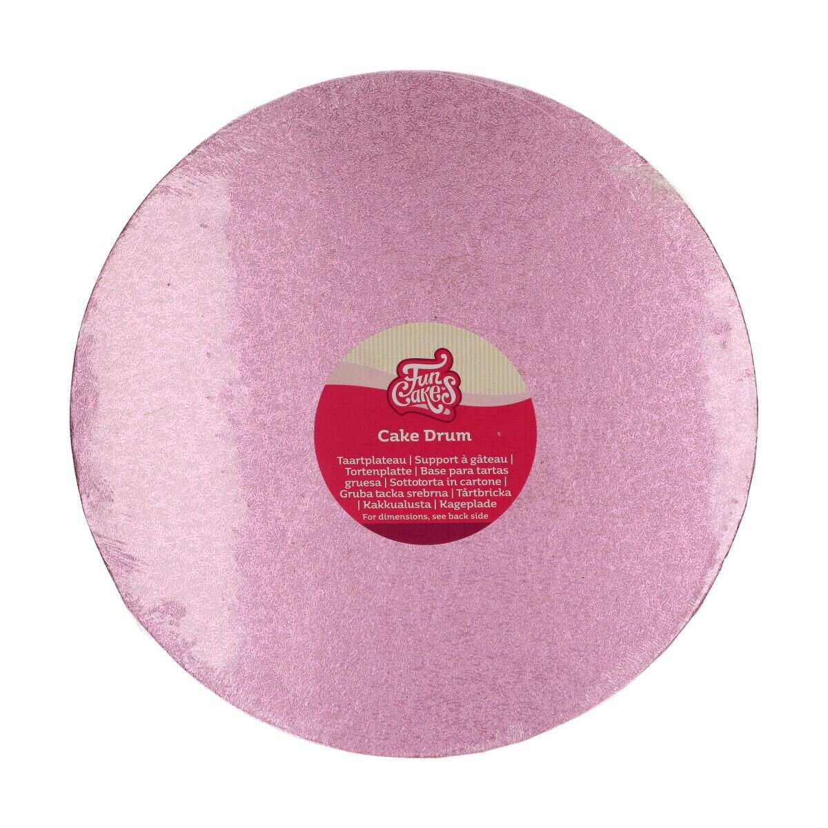 FunCakes - Kakkualusta pyöreä Vaaleanpunainen 30,5 cm