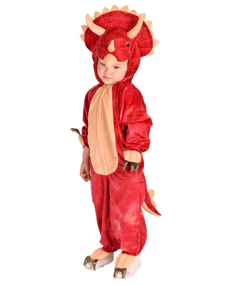 Dinosaurus Triceratops Jumpsuit Naamiaisasu Lapset 4-5 vuotta