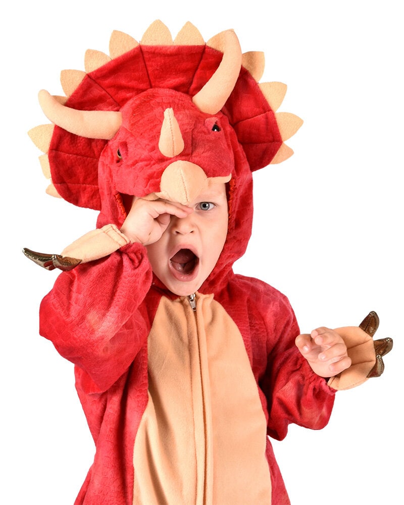 Dinosaurus Triceratops Jumpsuit Naamiaisasu Lapset 4-5 vuotta