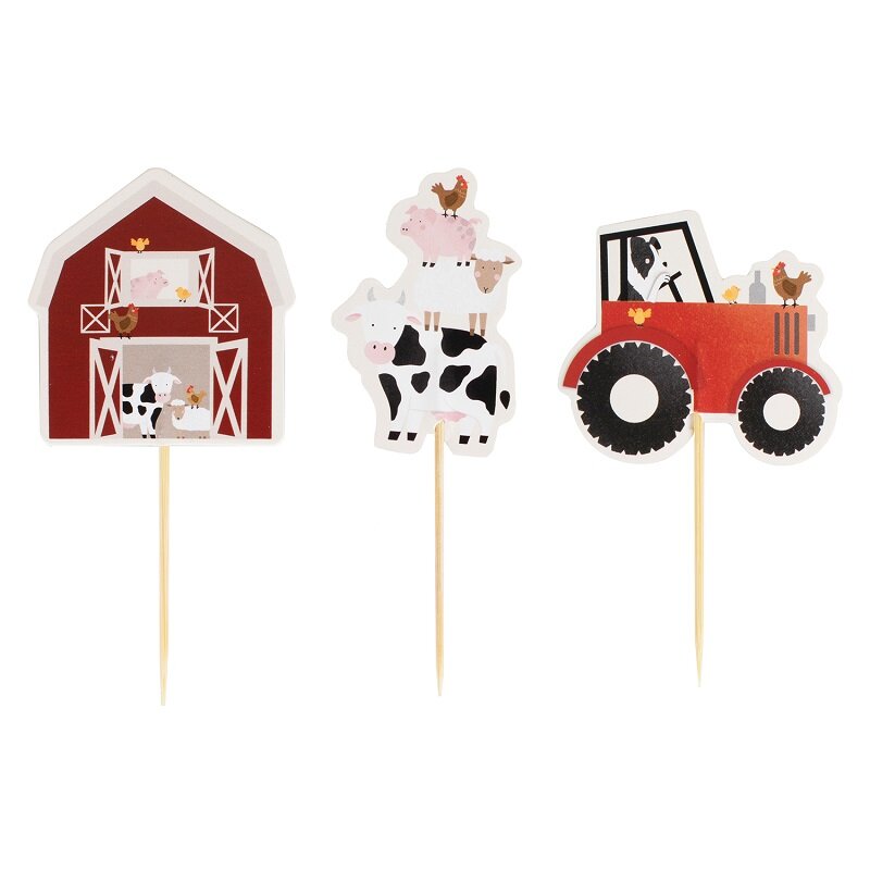 Maatilan eläimet - Cake Toppers 6 kpl