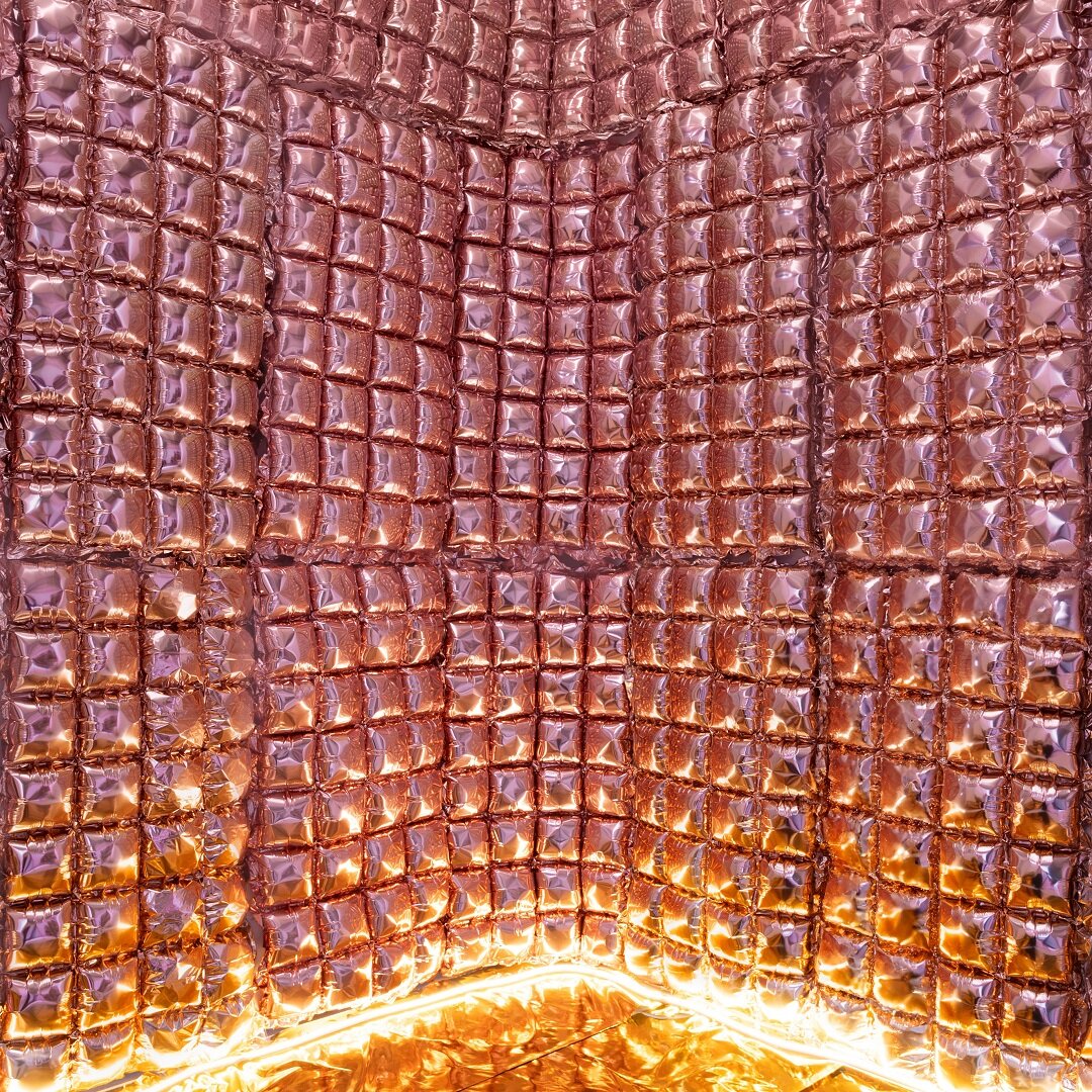 Backdrop Folioilmapallot Rosékulta 110 x 55 cm