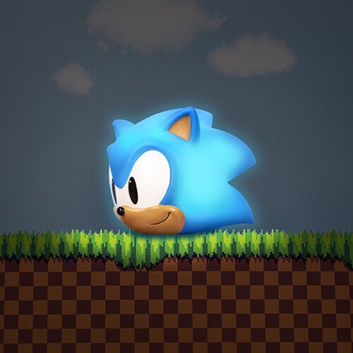 Sonic the Hedgehog, Tunnelmavalaisin Sonicin pää 12 cm