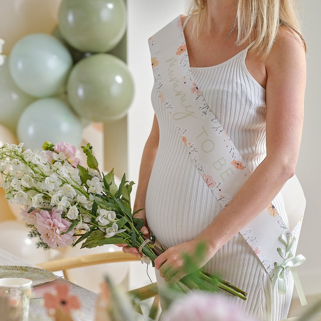 Floral Baby - Sash Mummy to be