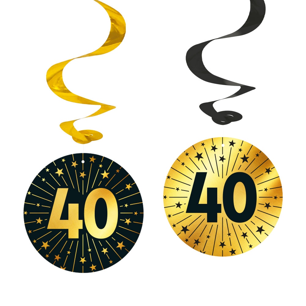 Riippuvat koristeet 40 vuotta 4 kpl