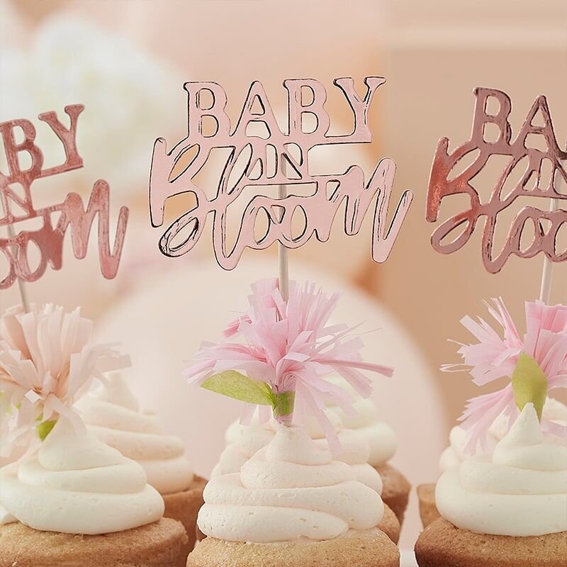 Baby in Bloom - Muffinssikoristeer 12-kpl