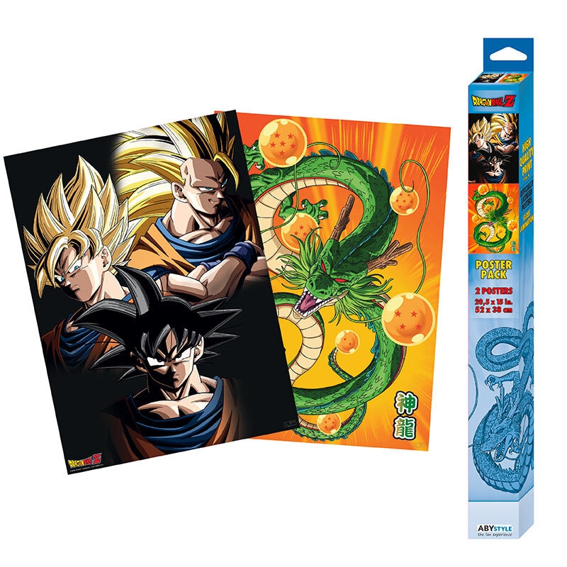 Dragon Ball Z - Julisteet Chibi Goku & Shenron 2 kpl