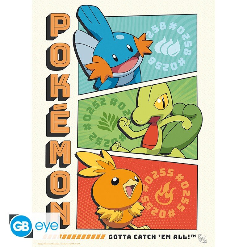 Pokémon - A4 Julisteet 9 kpl