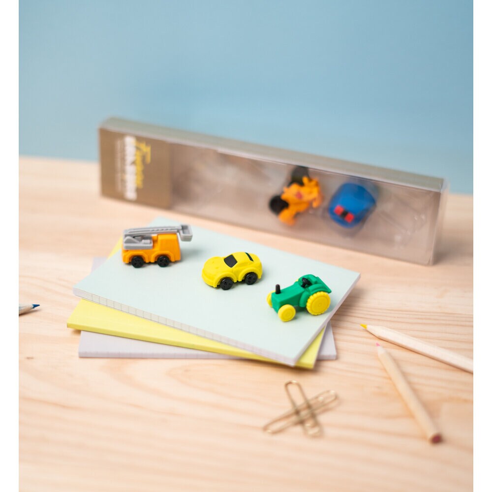 Pyyhekumi - Ajoneuvot 5 kpl