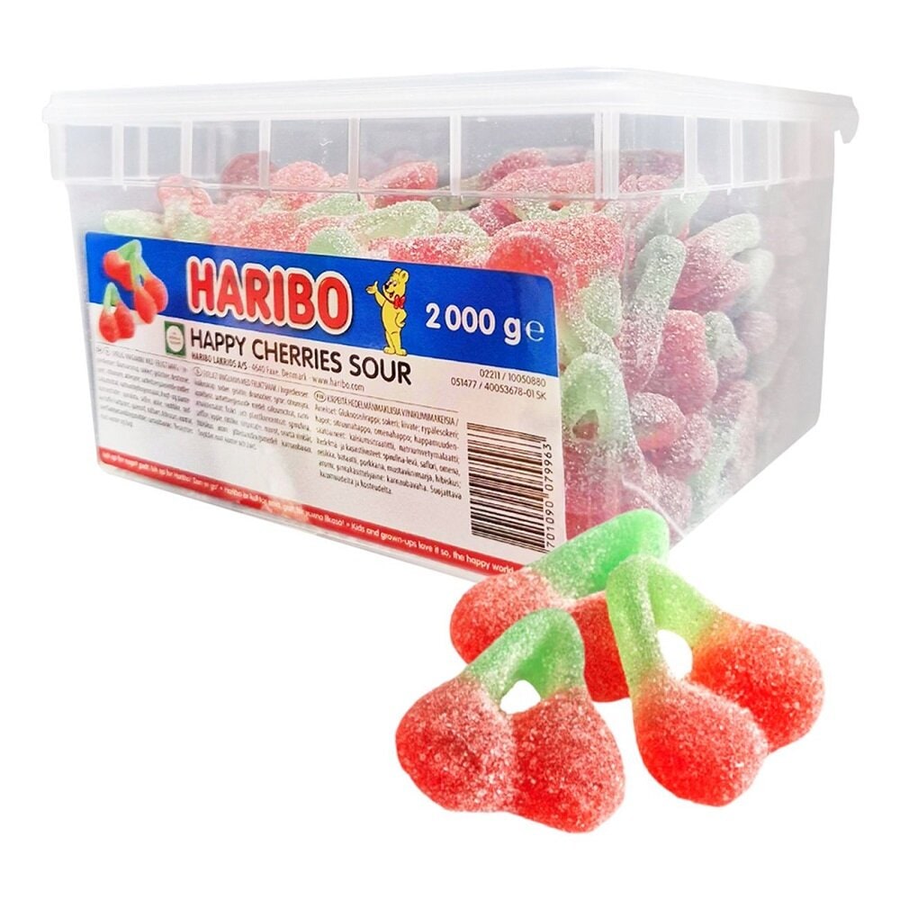 Haribo Happy Cherries Kirpeä Suurpakkaus 2 kg