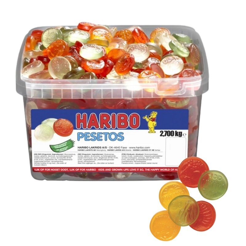 Haribo Pesetos Suurpakkaus 2,7 kg