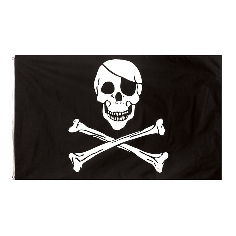 Merirosvolippu, kankainen, Jolly Roger 90 x 150 cm