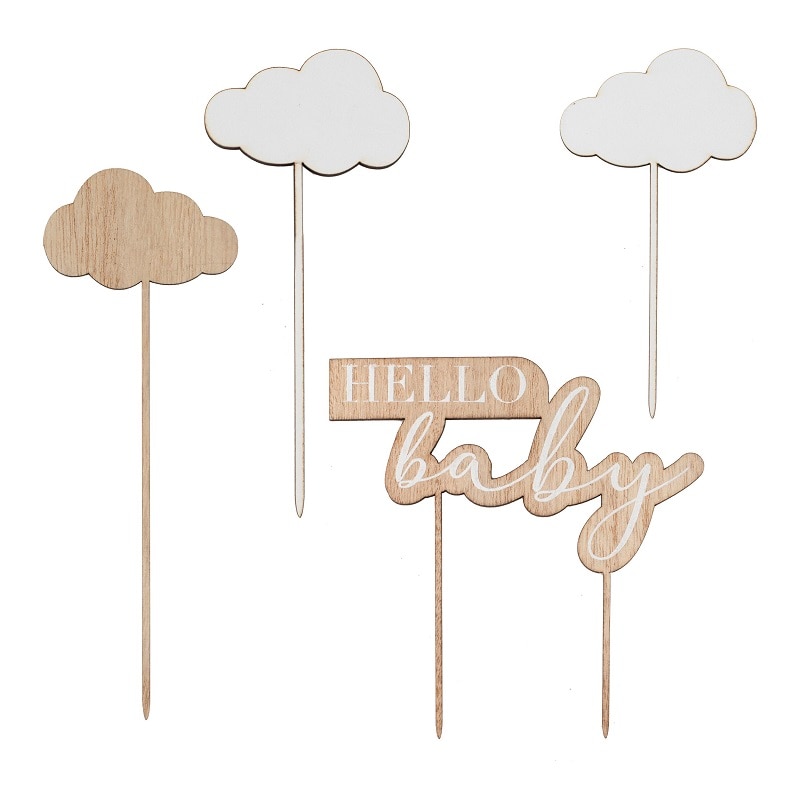 Hello Baby - Cake Toppers 4 kpl